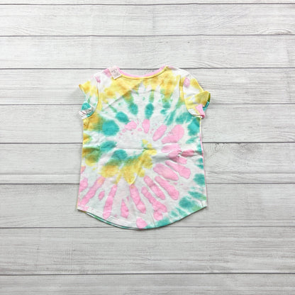 SO Kids T-Shirt Tie Dye “Eternal Optimist” Graphic Short Sleeve Top NWT 6-6X