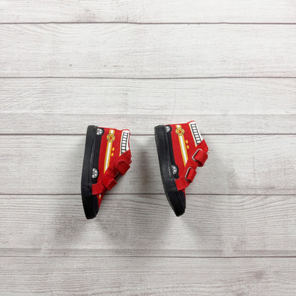 Cat & Jack Toddler Fire Truck High-Top Sneakers Red Black Durable 7