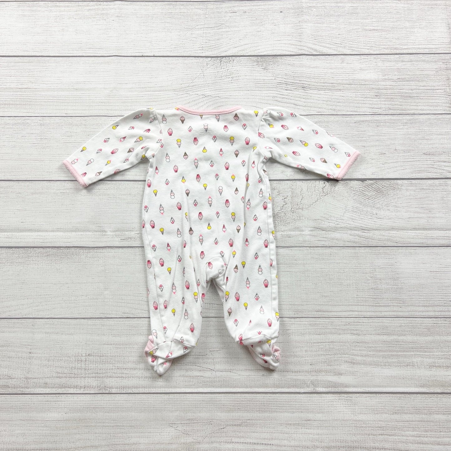 Just One You Carter's Ice Cream Print Footed Infant Sleeper Pajamas 0-3 Months