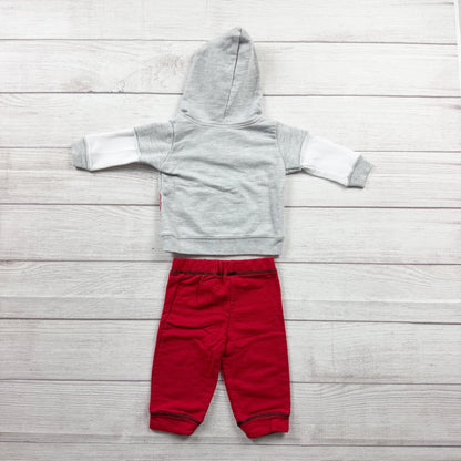 Disney Baby Cars Outfit Set Hoodie Pants 2 Piece Lightning McQueen 3-6 Months