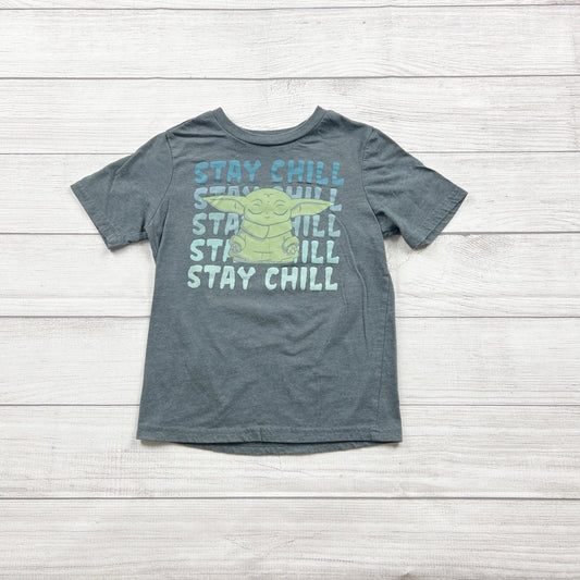 Star Wars Graphic Tee Baby Yoda Stay Chill Design Mad Engine S 6-7