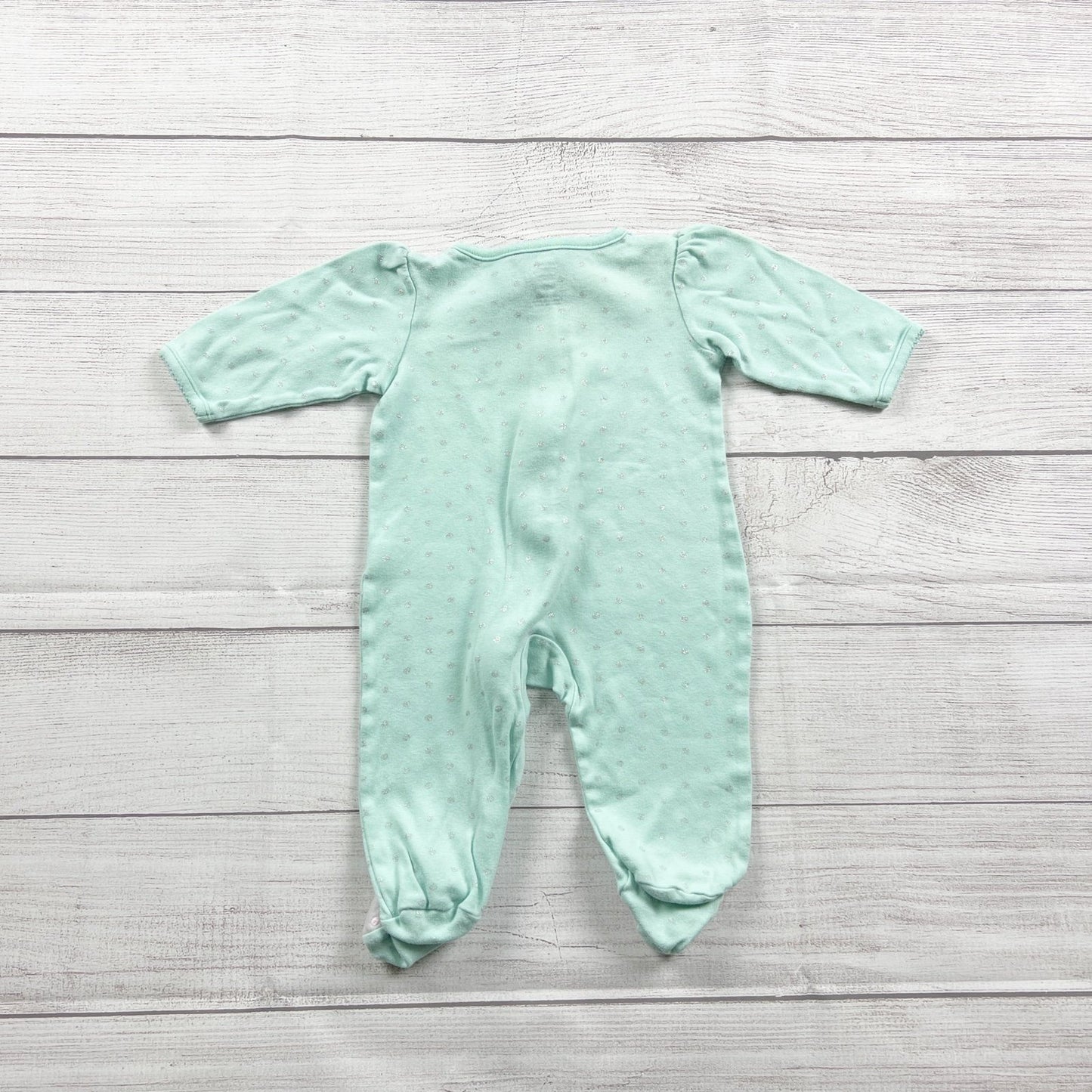 Just One You By Carter's Baby Footed Pajamas Mint Green Long Sleeve 3-6 Months