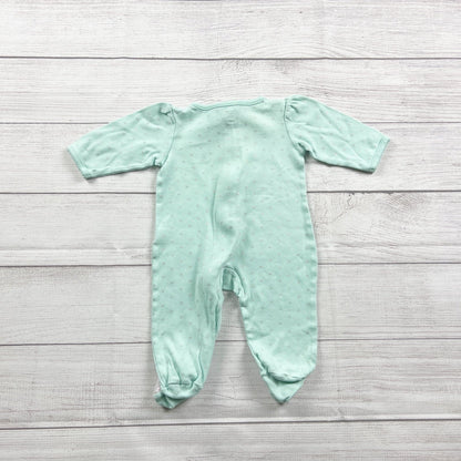 Just One You By Carter's Baby Footed Pajamas Mint Green Long Sleeve 3-6 Months