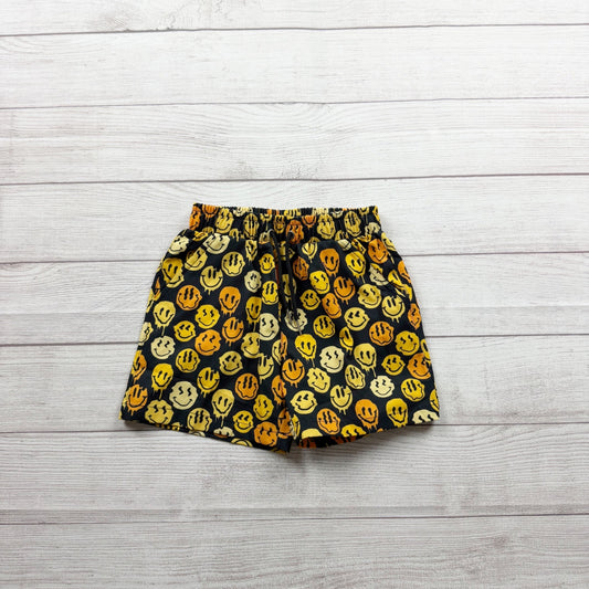 Huds + Hanes Boys Swim Trunks Smiley Face Pattern Elastic Waist 4T