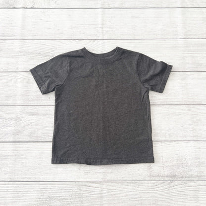 Garanimals Toddler Boy Short Sleeve T Shirt Charcoal Gray Basic Tee 2T