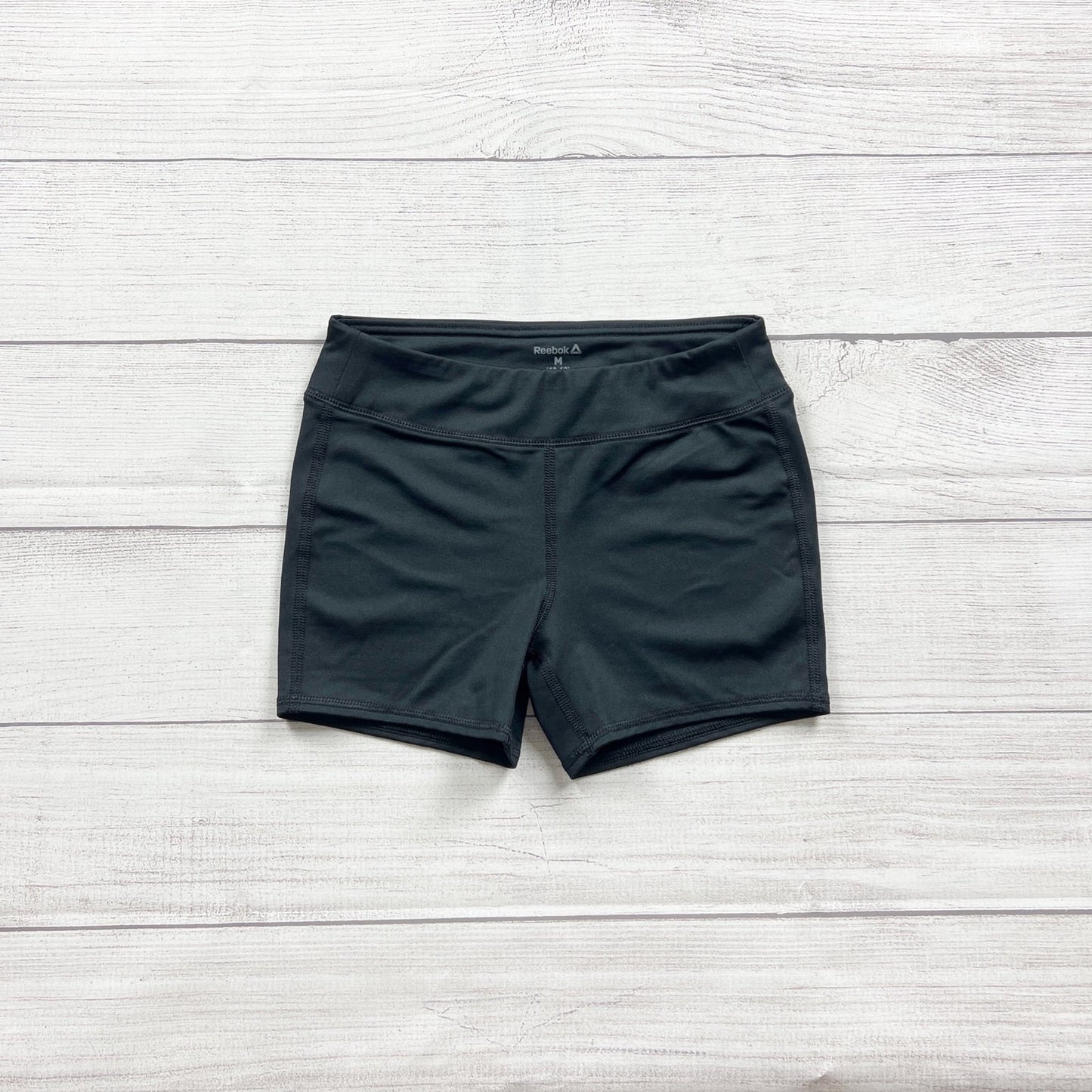 Reebok Girls Black Activewear Athletic Shorts Gym Running Spandex M 10-12