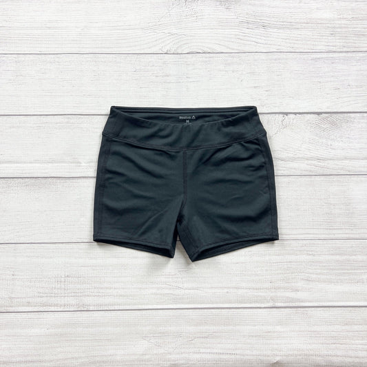 Reebok Girls Black Activewear Athletic Shorts Gym Running Spandex M 10-12