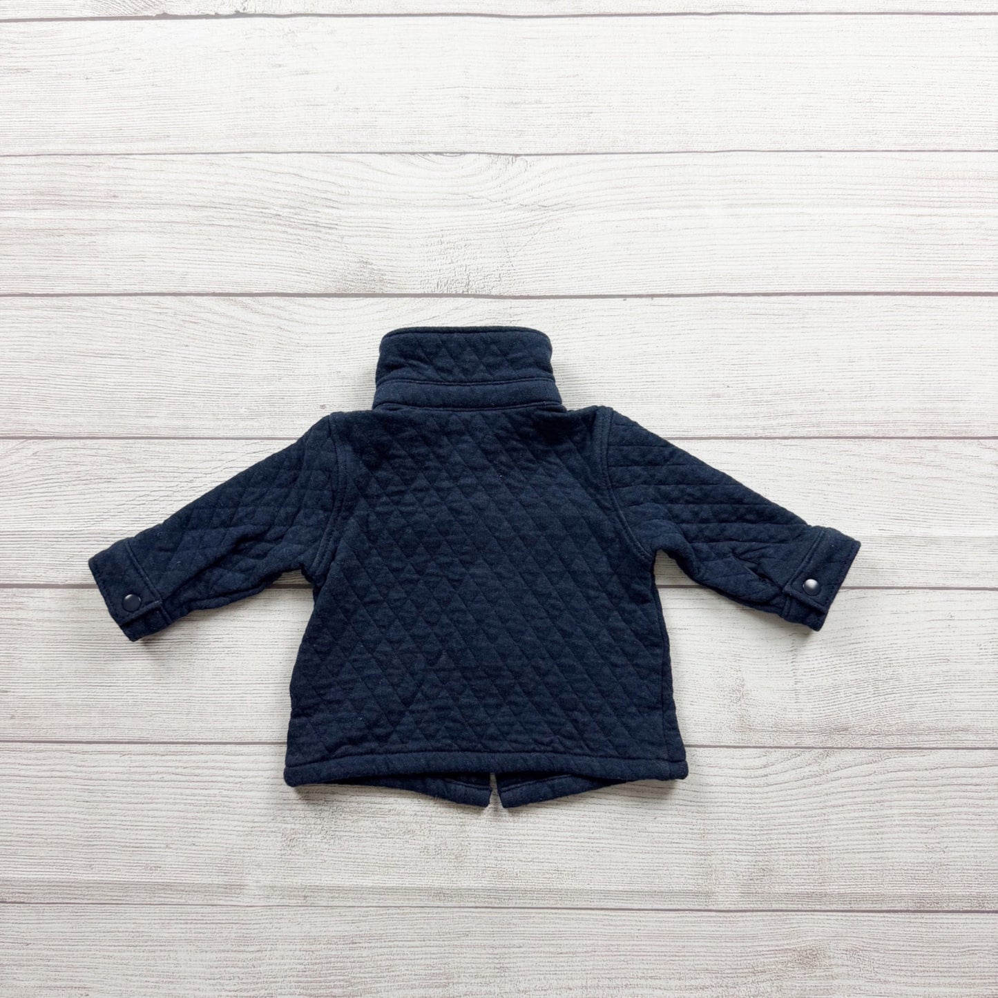 Old Navy Baby Quilted Long Sleeve Jacket Snap Closure Shacket 3-6 Months