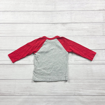 Baby Gap Toddler Boys Raglan Shirt “I Dig You” Excavator Graphic 18-24 Months