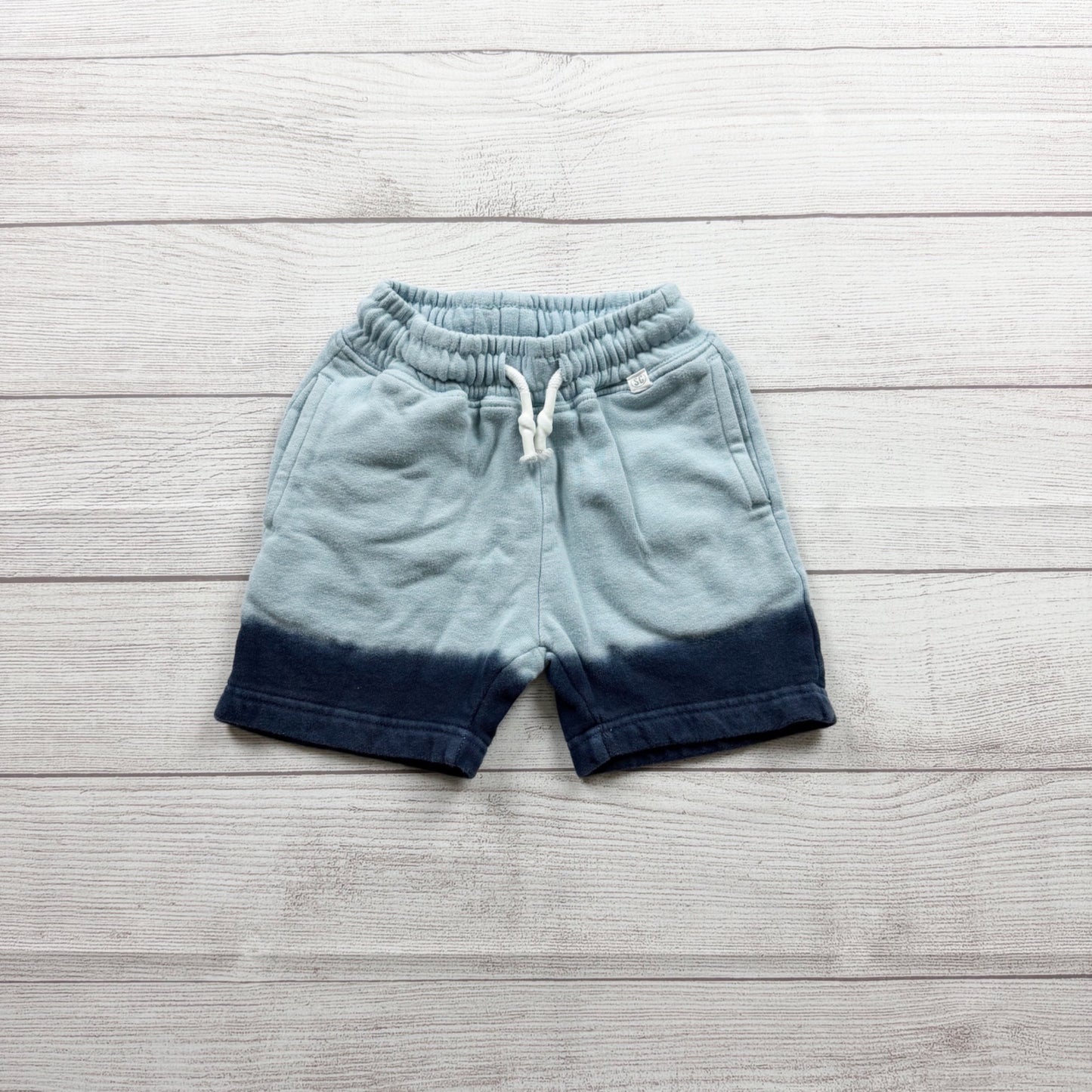 Sovereign Code Boys Dip Dye Ombré Fleece Shorts Blue 18-24 Months