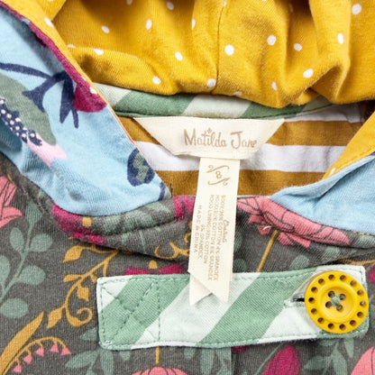 Matilda Jane Girls Hooded Floral Vest Tunic Top Mixed Print 8
