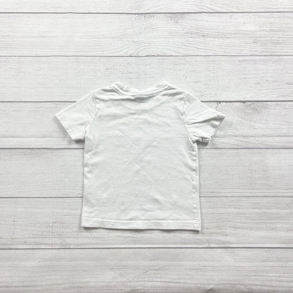 Janie And Jack SEA Graphic White Short Sleeve Toddler Tee 18-24 Months