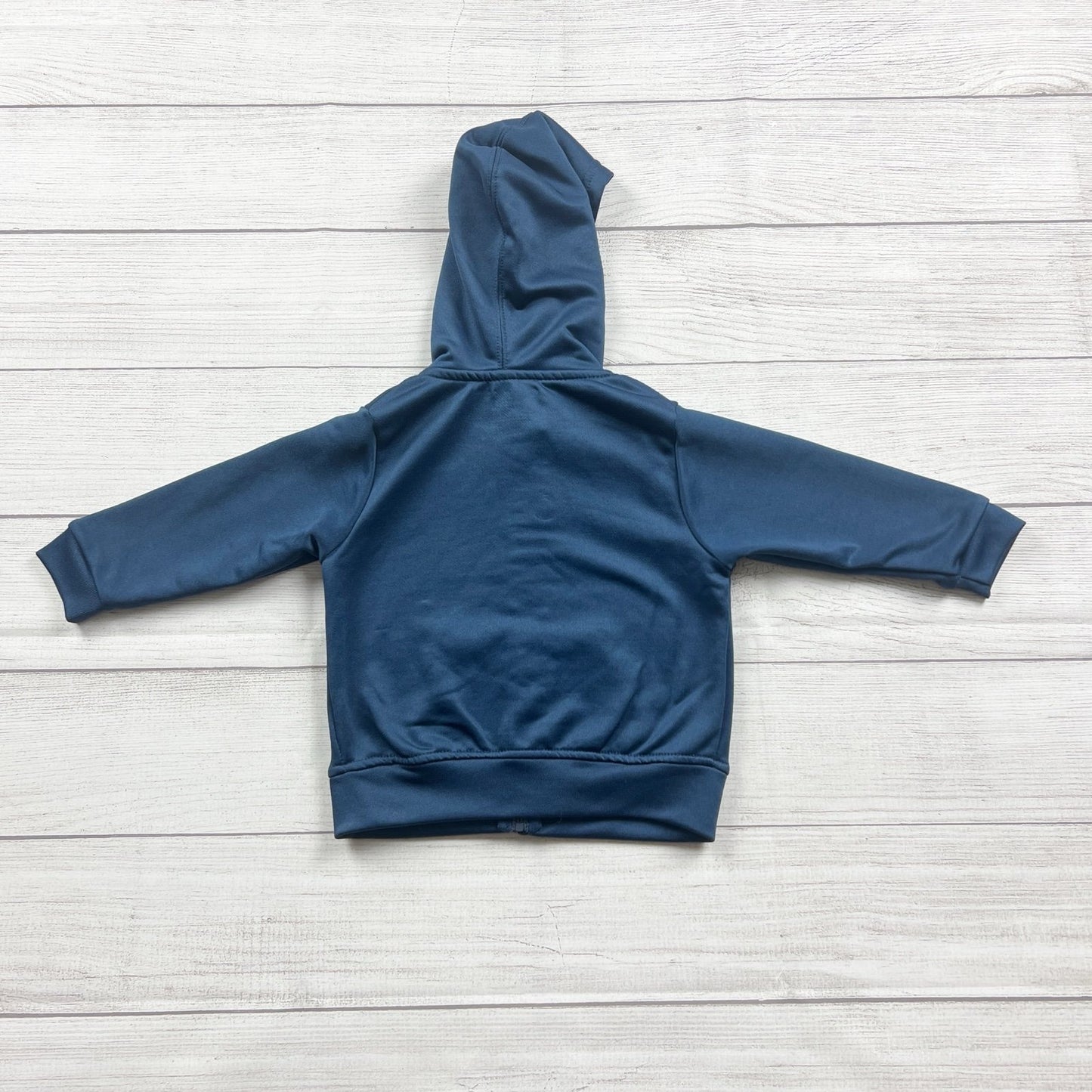 Champion Toddler Navy Blue Full Zip Hoodie Logo Number Graphic 12-18 Months