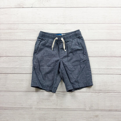 Old Navy Boys Elastic Waist Chambray Shorts Drawstring Blue Lightweight M 8