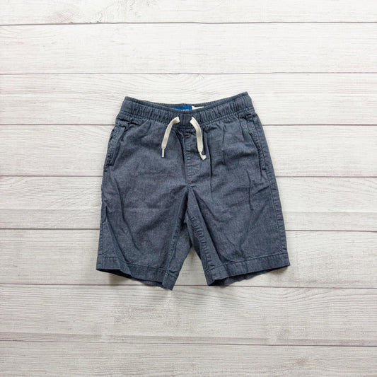 Old Navy Boys Elastic Waist Chambray Shorts Drawstring Blue Lightweight M 8