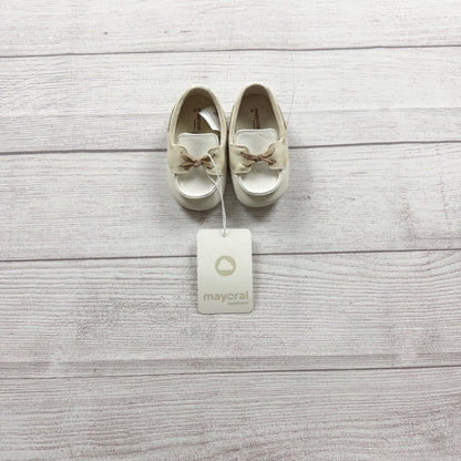 Mayoral Moccasin Loafer Style Baby Shoes Beige Brown Soft Sole NWT EU 19 US 3