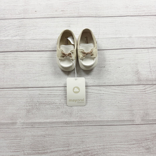 Mayoral Moccasin Loafer Style Baby Shoes Beige Brown Soft Sole NWT EU 19 US 3