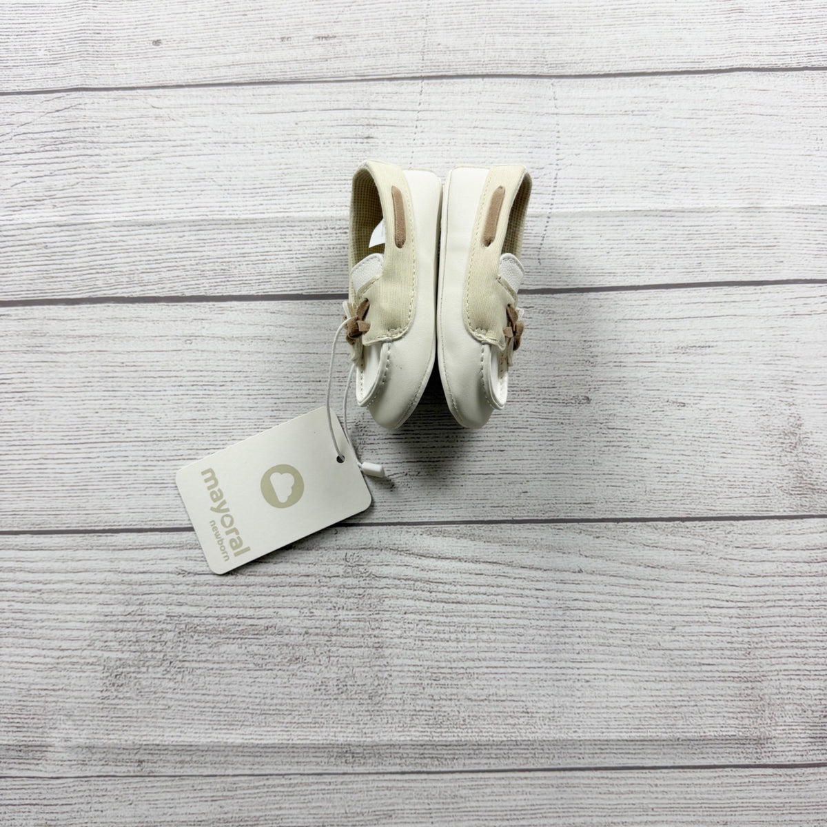 Mayoral Moccasin Loafer Style Baby Shoes Beige Brown Soft Sole NWT EU 19 US 3