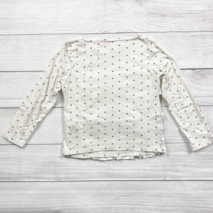 Mini Boden Girls Tiered Ruffle Star Print Long Sleeve Top 5-6