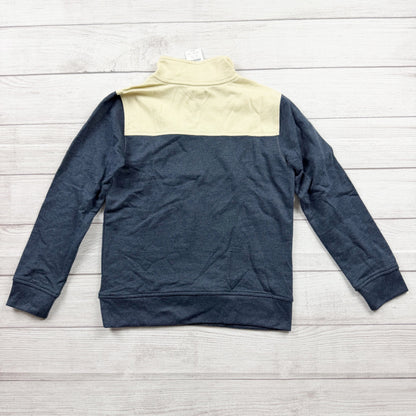 J.Crew Crewcuts Boys 1/4 Zip Pullover Colorblock Sweatshirt NWT L 10-11