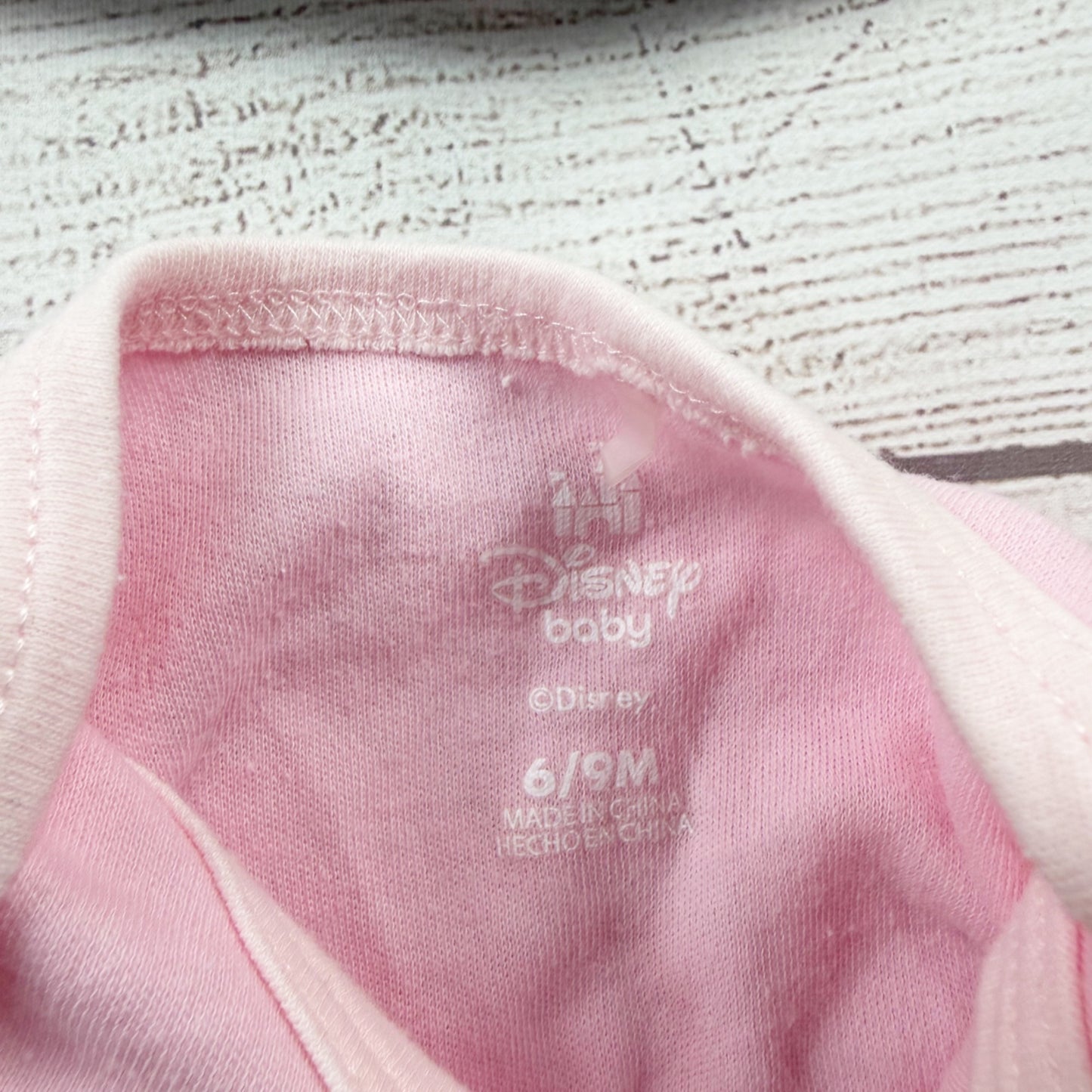 Disney Baby Minnie Mouse 3 Piece Outfit Set Bodysuit Overalls Hat 6-9 Months