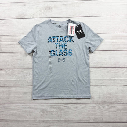 Under Armour Youth Attack The Glass Basketball Graphic T-Shirt Loose Fit NWT S