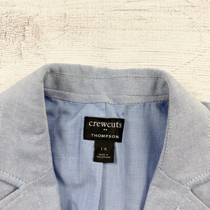 J. Crew Crewcuts Boys Thompson Blazer Light Blue Oxford 14