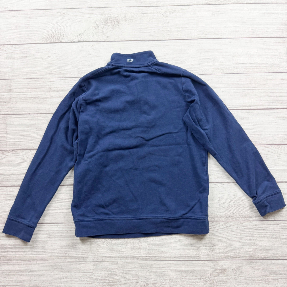 Vineyard Vines Blue Quarter Zip Pullover Sweatshirt Lightweight Cotton M 12-14