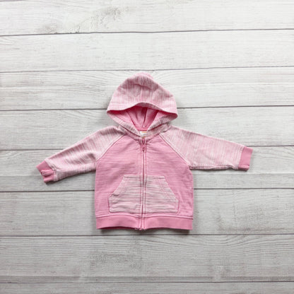 Gymboree Baby Girl Pink Zip Up Hoodie Jacket Hooded Sweatshirt 3-6 Months
