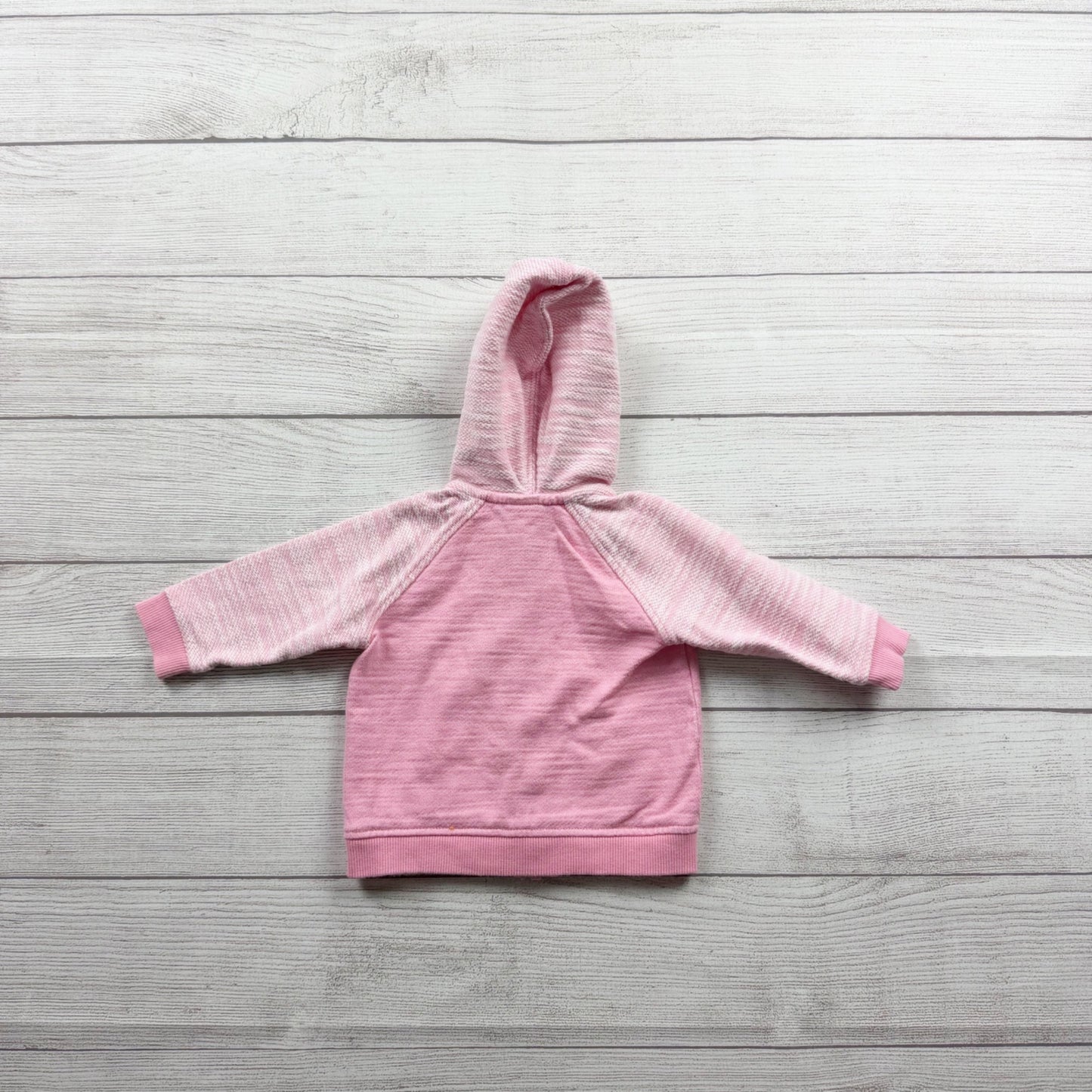 Gymboree Baby Girl Pink Zip Up Hoodie Jacket Hooded Sweatshirt 3-6 Months