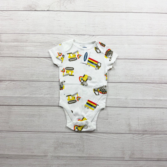 Old Navy Baby Boys Construction Print Bodysuit NWT 6-12 Months
