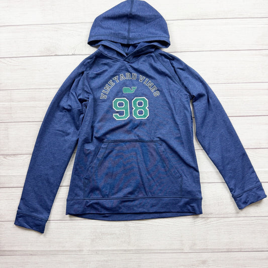 Vineyard Vines Blue Performance Hoodie Long Sleeve Pullover L 16