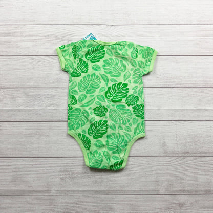 DK Kids Mango Bay Baby Bodysuit Tropical Leaf Print Alligator NWT 12-18 Months