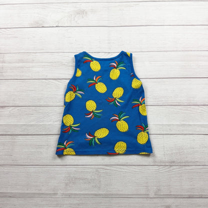Hanna Andersson Girls Fruit Print Sleeveless Cotton Tank Top 6-7