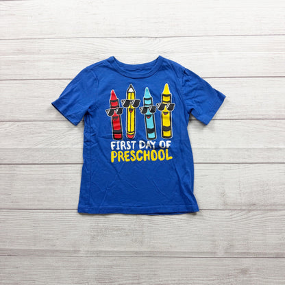 The Children's Place Crayon Graphic T-Shirt First Day Of Preschool 4T