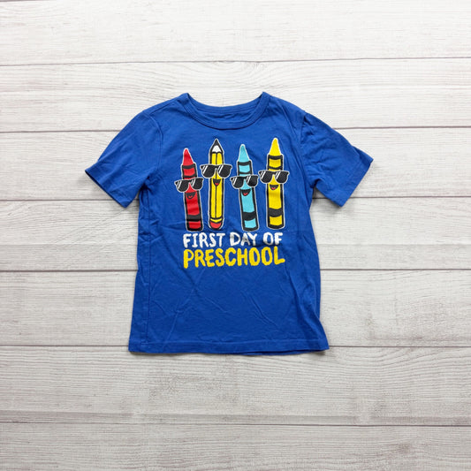 The Children's Place Crayon Graphic T-Shirt First Day Of Preschool 4T