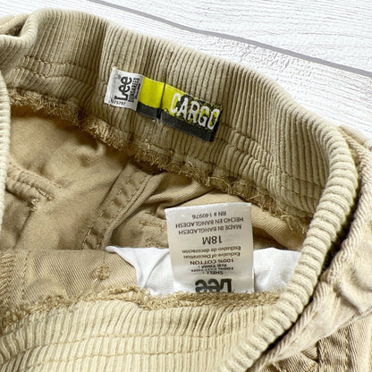 Lee Kids Tan Cargo Pants Pockets Boys 12-18 Months