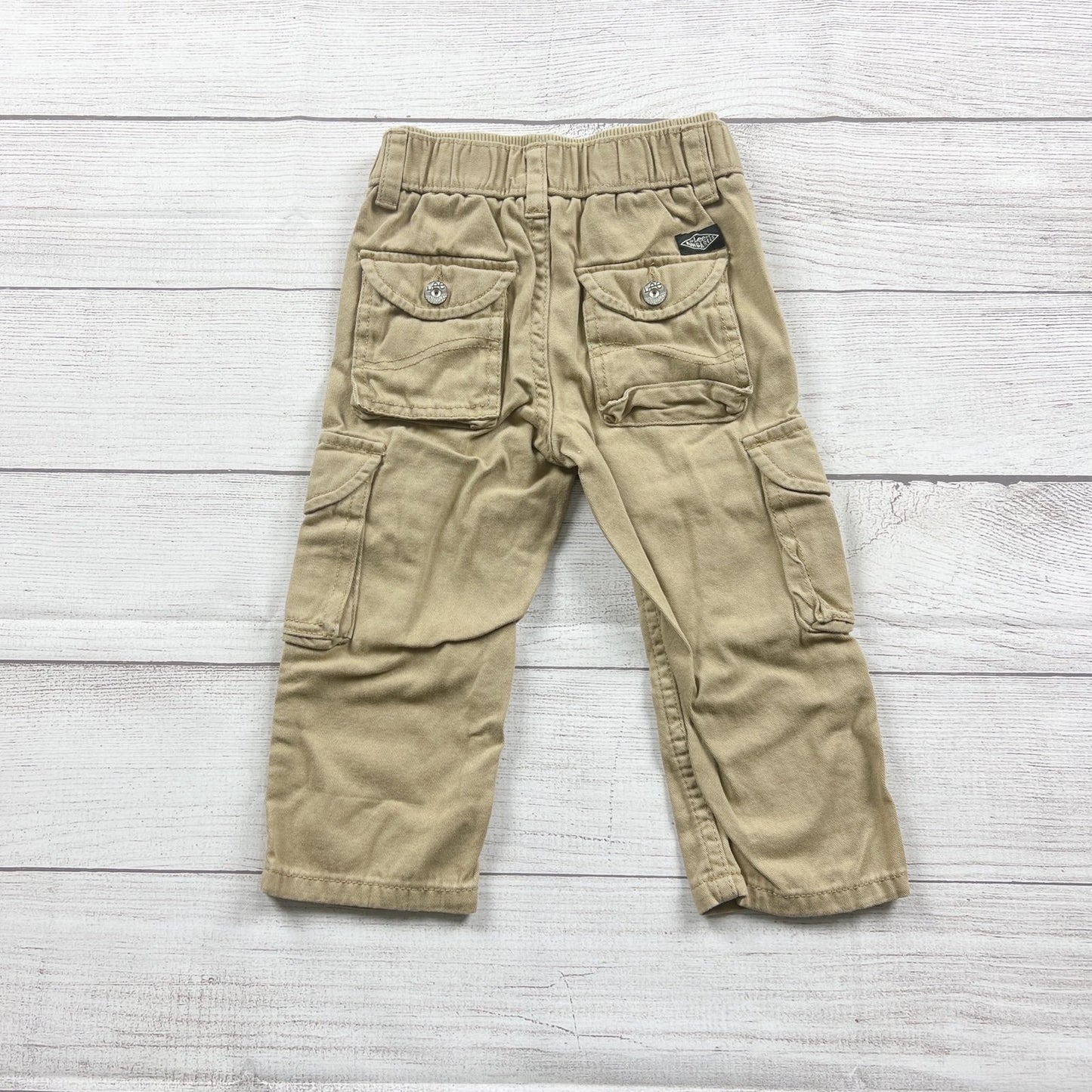 Lee Kids Tan Cargo Pants Pockets Boys 12-18 Months
