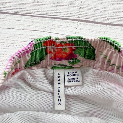 Janie And Jack Floral Print Baby Swim Trunks Tropical Style 6-12 Months