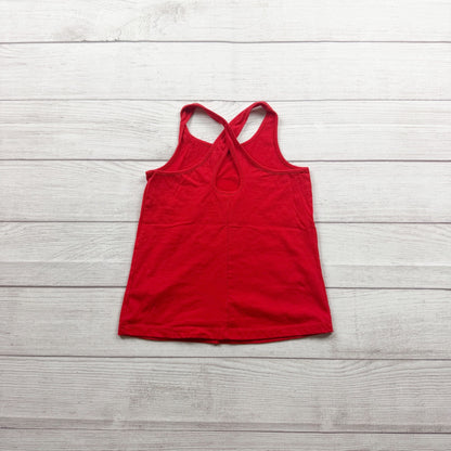 Carter's Girls Red Tank Top Popsicle USA Sequin Design Sleeveless Racerback 6-6X