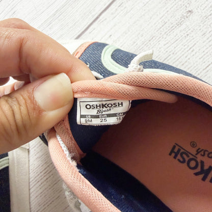 OshKosh Bgosh Toddler Girls Sneakers Lucie White Casual Lightweight NWT 9