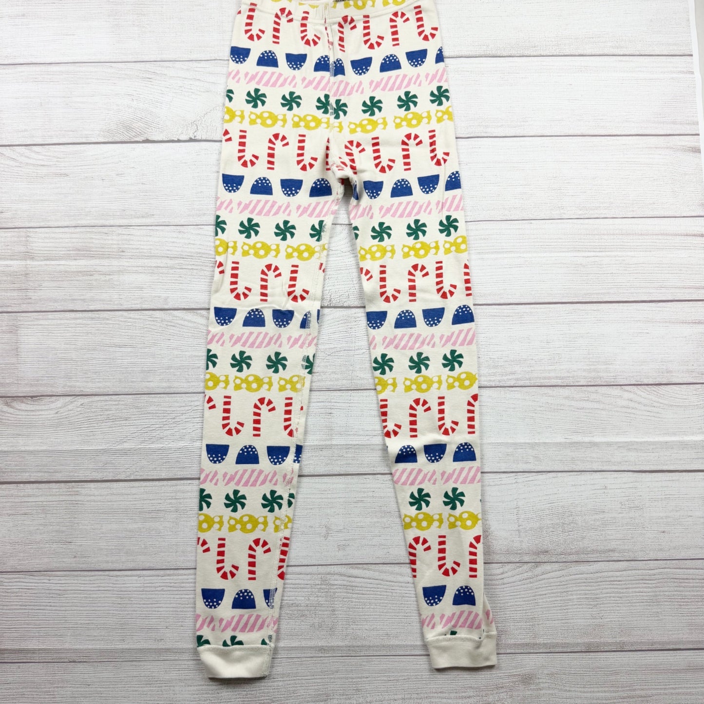 Hanna Andersson Organic Cotton Kids Holiday Pajama Set Candy Cane Fair Isle 12