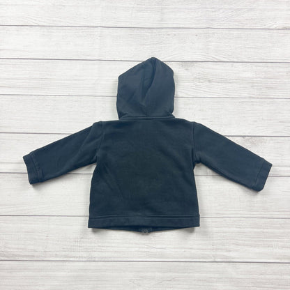 Nike Baby Zip Up Hoodie Black Full Zip Hooded Sweatshirt 18 Months