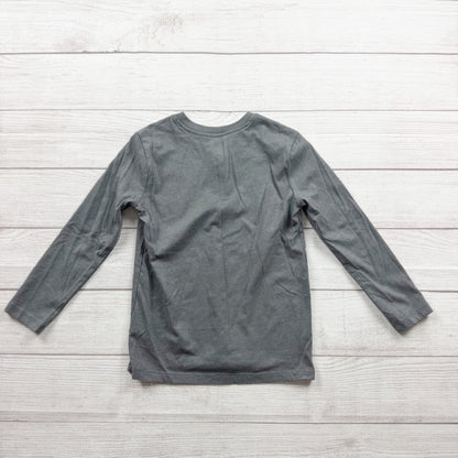 Wonder Nation Boys Long Sleeve Henley Gray Shirt 6-7