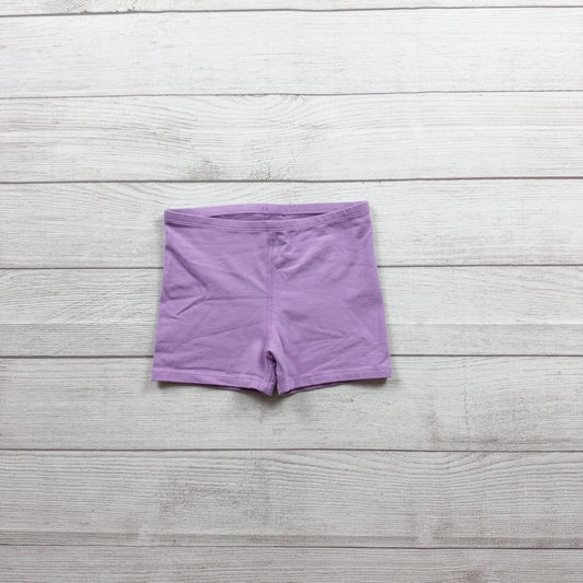 Primary Purple Girls Cotton Blend Bike Shorts Soft Stretchy Comfort Fit 6-7