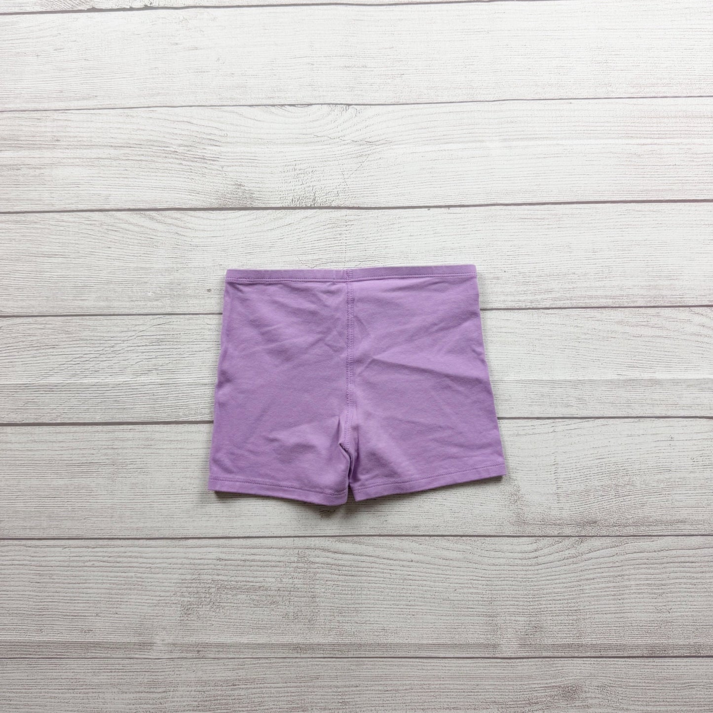 Primary Purple Girls Cotton Blend Bike Shorts Soft Stretchy Comfort Fit 6-7