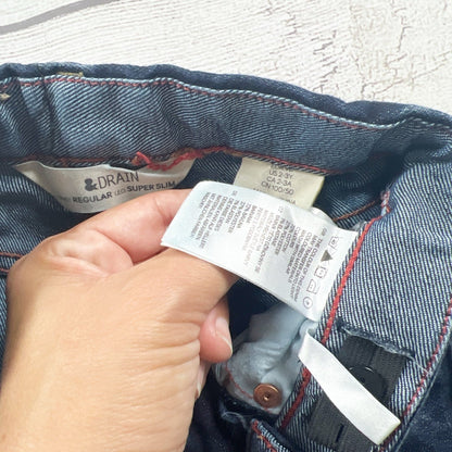 Drain Baby Boy Jeans Dark Wash Regular Leg Super Slim Denim Pants 2-3 Years