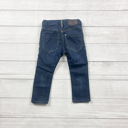 Drain Baby Boy Jeans Dark Wash Regular Leg Super Slim Denim Pants 2-3 Years