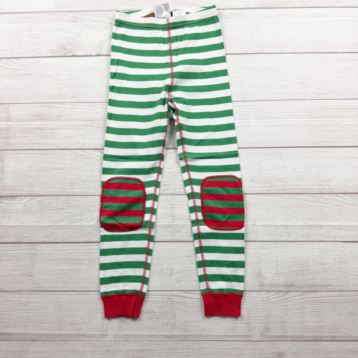 Hanna Andersson Kids Christmas Pajama Set Long Sleeve Striped Organic Cotton US 6-7
