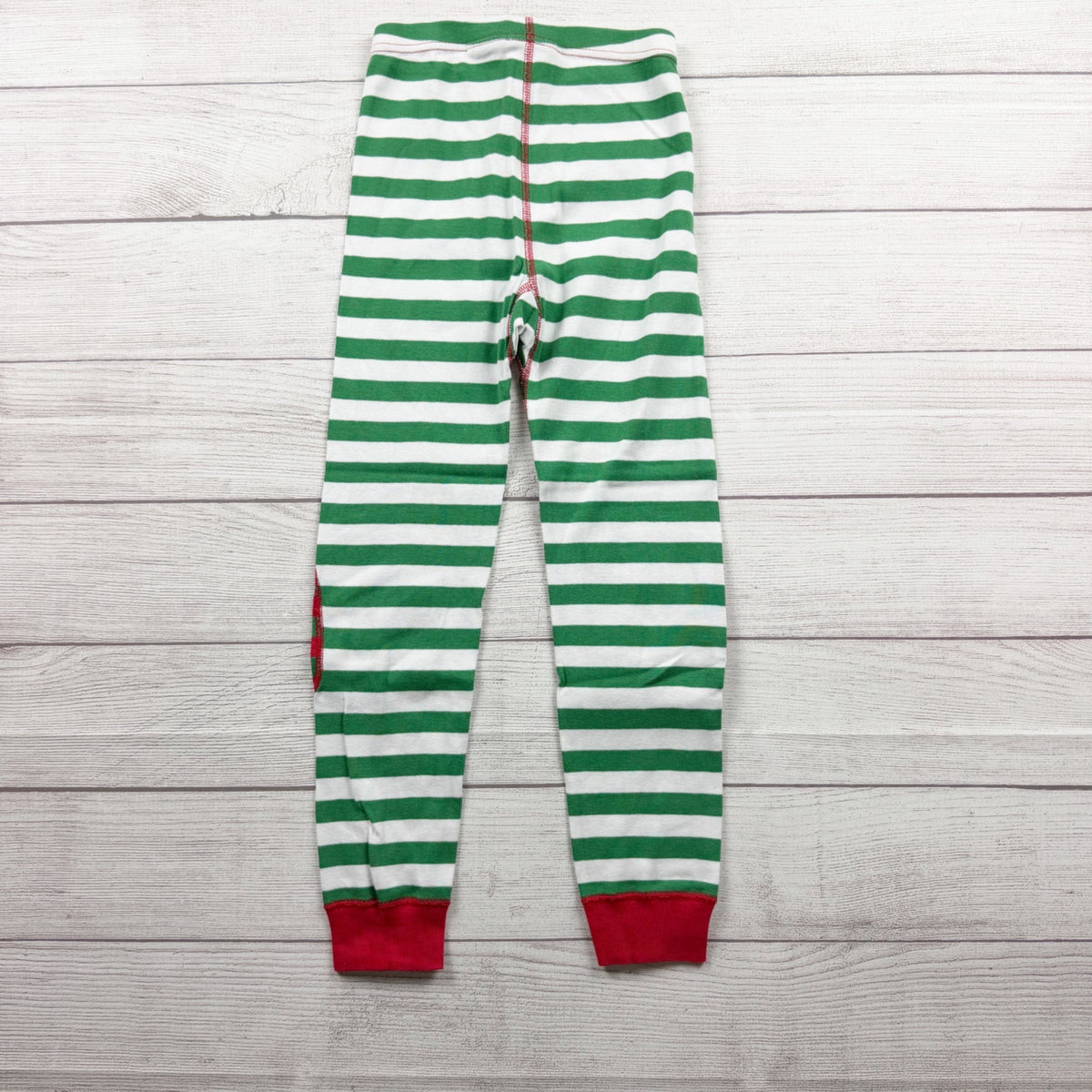 Hanna Andersson Kids Christmas Pajama Set Long Sleeve Striped Organic Cotton US 6-7